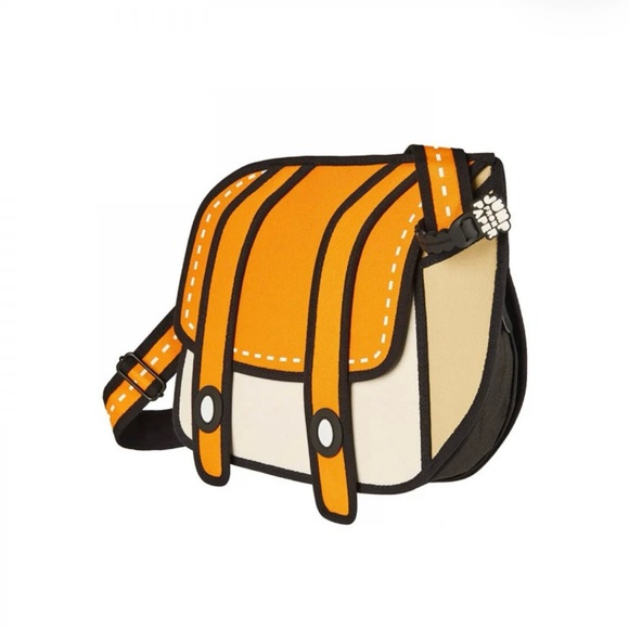 NWoT Jump From Paper Cheese Orange Shoulder Bag - Picture 1 of 12
